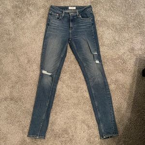 Levi’s altered 721 high rise skinny